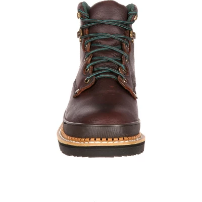 Men's Brown Lehigh Safety Shoes Steel Toe Work Boot Size 6(Wide) - Image 2