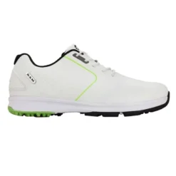 Ram Golf Player Mens Waterproof Golf Shoes White/Green