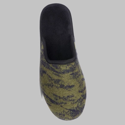 Isotoner Men's Cooper Waffle Knit & Camo Scuff Slippers - Image 2