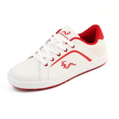 Woodworm Golf Surge V3 Mens Golf Shoes White/Red - Image 5