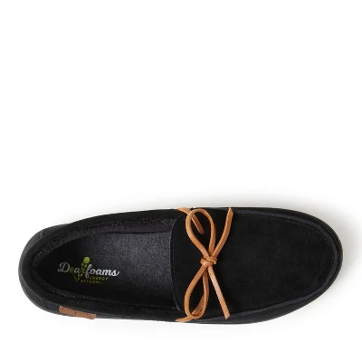 Dearfoams Men's Westboro Genuine Suede Energy Return Moccasin Slippers - Image 4