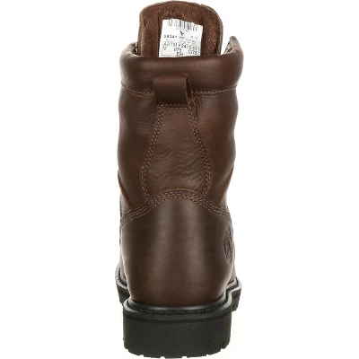 Men's Brown Georgia Boot Lace-to-Toe Steel Toe Waterproof Work Boot Size 8.5 - Image 3