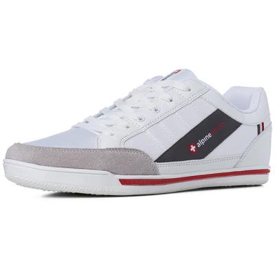 Alpine Swiss Mens Stefan Suede Trim Retro Fashion Sneakers - Image 8