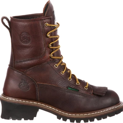 Men's Brown Georgia Boot Waterproof Logger Boot Size 13(Wide) - Image 6