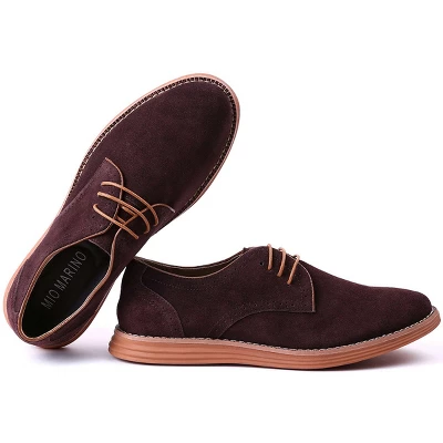 Mio Marino - Men's Elegant Suede Oxford Shoes - Image 5