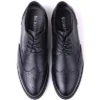 Mio Marino Men's Speckled Wingtip Laced Dress Shoes