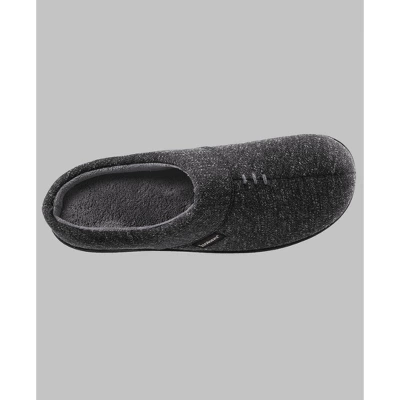 Isotoner Men's Heather Knit Preston Hoodback Slippers - Image 2