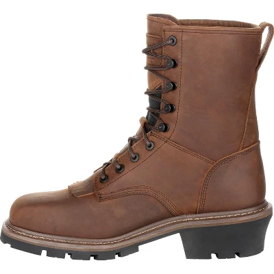 Rocky Boots Men's Rocky Square Toe Logger Waterproof Work Boot - Image 4