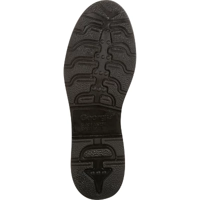 Men's Brown Georgia Boot Suspension System Waterproof Wellington Work Boot Size 10.5(Wide)