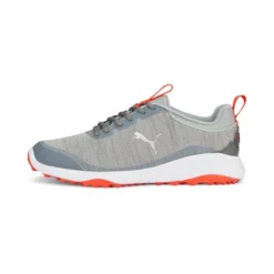 Puma Men's Fusion Pro Spikeless Golf Shoes - Quarry/Silver