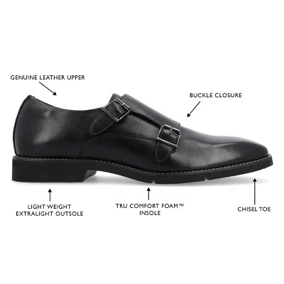 Thomas & Vine Artemis Chisel Toe Double Monk Strap - Image 7