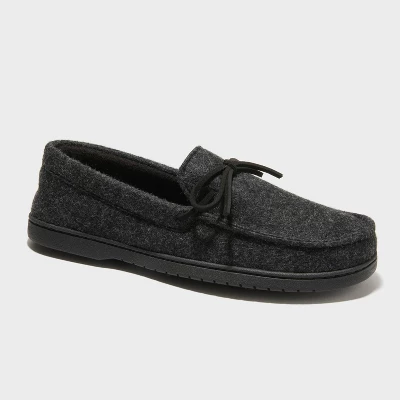 Dluxe By Dearfoams Men's Dilan Slippers - Charcoal Gray - Image 4