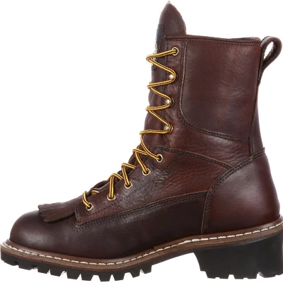 Men's Brown Georgia Boot Waterproof Logger Boot Size 13(Wide) - Image 4
