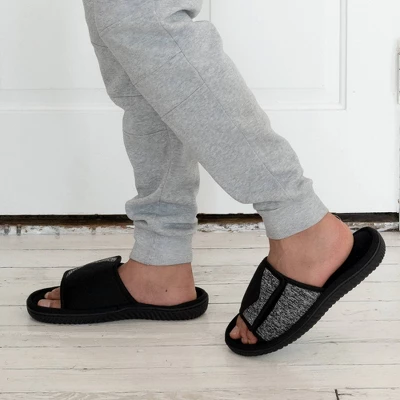 Isotoner Men's Miles Sport Knit Slide Slippers - Image 4