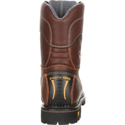 Men's Georgia Boot AMP LT Logger Composite Toe Low Heel Waterproof Work Boot - Image 3