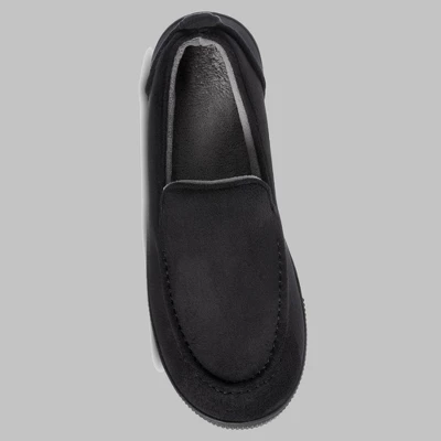 Isotoner Men's Emmett Microsuede & Canvas Closed Back Slippers - Image 2