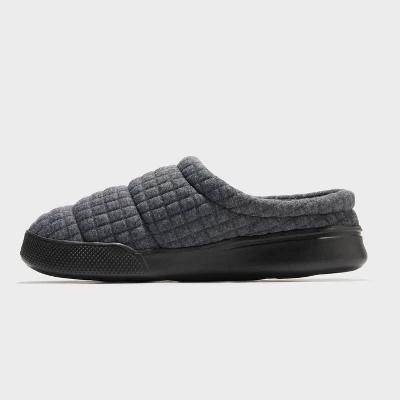 Dluxe By Dearfoams Men's Julien Clog Slippers - Gray
