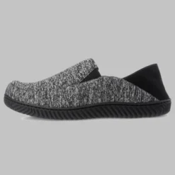 Isotoner Men's Miles Sport Knit Closed Back Slippers - Black