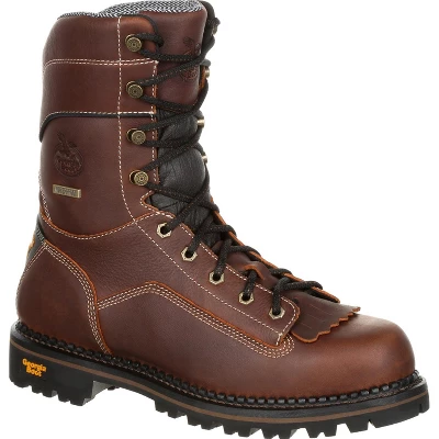 Men's Georgia Boot AMP LT Logger Composite Toe Low Heel Waterproof Work Boot - Image 7