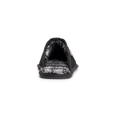 MUK LUKS Men's Dave Printed Berber Suede Scuff - Image 2