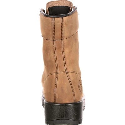 Lehigh Safety Shoes Men's Brown Steel Toe Work Boot, Size 9(Wide) - Image 3