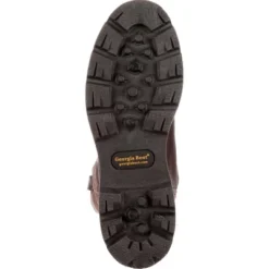 Men's Brown Georgia Boot Homeland Waterproof Wellington Work Boot Size 9(Wide)