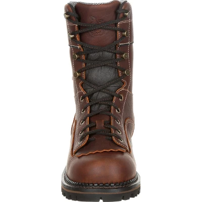Men's Georgia Boot AMP LT Logger Composite Toe Low Heel Waterproof Work Boot - Image 2