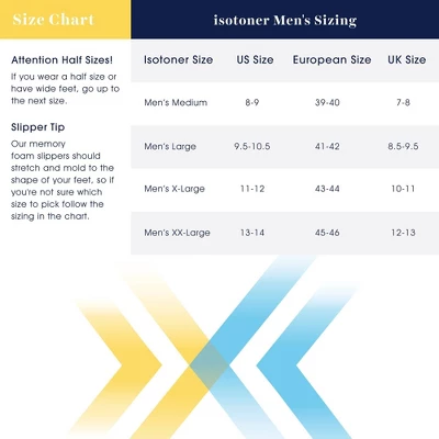 Isotoner Men's Heather Knit Preston Hoodback Slippers - Image 6