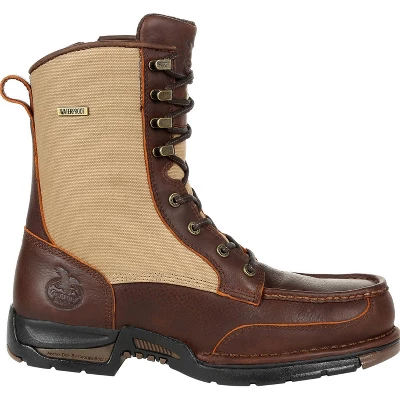 Men's Brown Georgia Boot Athens Waterproof Side-Zip Upland Boot Size 10(Wide) - Image 6