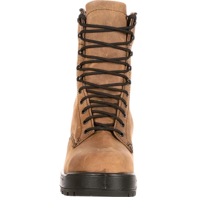 Lehigh Safety Shoes Men's Brown Steel Toe Work Boot, Size 9(Wide) - Image 2