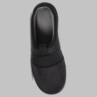 Isotoner Men's Emmett Microsuede & Canvas Hoodback Slippers - Image 2
