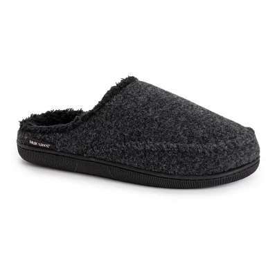 MUK LUKS Men's Faux Wool Clog Slippers - Image 9