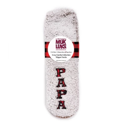 MUK LUKS Men's 'Papa Bear' Slipper Socks - Image 3