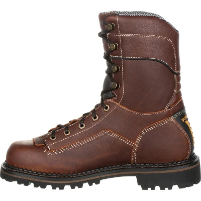 Men's Georgia Boot AMP LT Logger Composite Toe Low Heel Waterproof Work Boot - Image 4