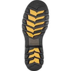 Men's Brown Georgia Boot Eagle One Steel Toe Waterproof Chelsea Work Boot Size 10(Wide)