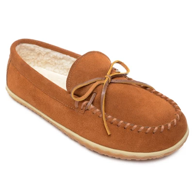 Minnetonka Men's Suede Tomm Moccasin Slippers - Image 5
