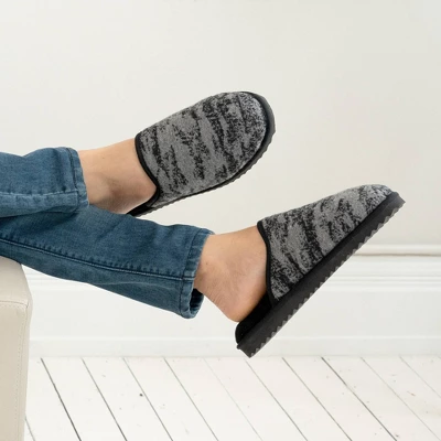 Isotoner Men's Cooper Waffle Knit & Camo Scuff Slippers - Image 5