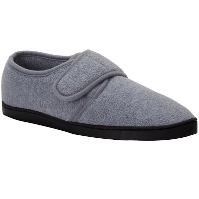 KingSize Men's Wide Width Adjustable Fleece Slippers - Image 3