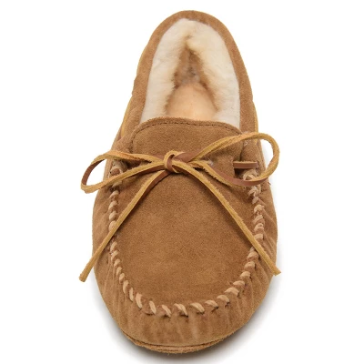 Minnetonka Men's Suede Sheepskin Softsole Moccasin