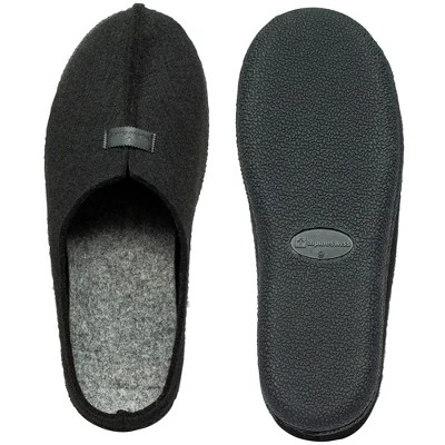 Alpine Swiss Bruce Mens Felt Faux Wool Clog Slippers Comfortable Slip On House Shoes - Image 3