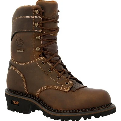 Men's Georgia Boot AMP LT Logger Composite Toe Insulated Waterproof Work Boot - Image 7