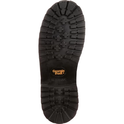 Men's Brown Georgia Boot Oiler Steel Toe Waterproof Work Boot Size 8.5(Wide)