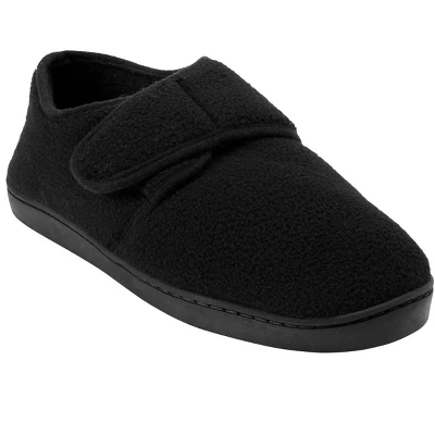 KingSize Men's Wide Width Adjustable Fleece Slippers - Image 2