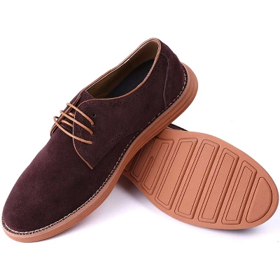 Mio Marino - Men's Elegant Suede Oxford Shoes - Image 4