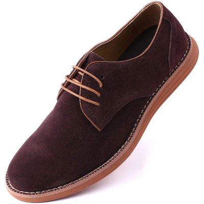 Mio Marino - Men's Elegant Suede Oxford Shoes - Image 6