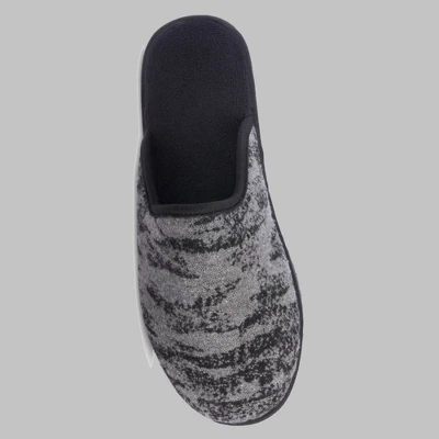 Isotoner Men's Cooper Waffle Knit & Camo Scuff Slippers - Image 4