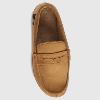 Isotoner Men's Microsuede Round Essentials Slippers - Cognac - Image 2