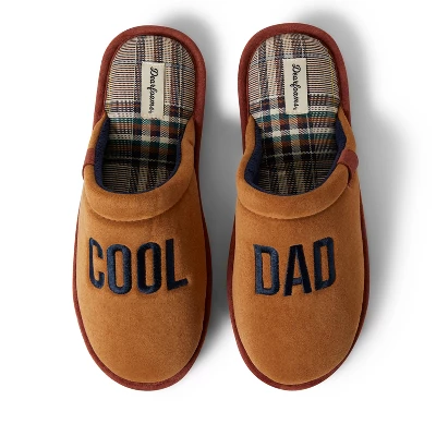 Dearfoams Men's Tanner Microsuede Father's Day Dad Scuff Slippers - Image 6