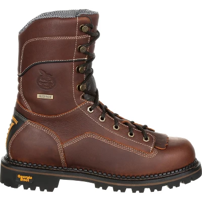Men's Georgia Boot AMP LT Logger Composite Toe Low Heel Waterproof Work Boot - Image 6