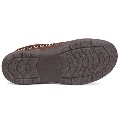RockDove Men's Aiden Faux Wool Lined Microsuede Slide Slipper - Image 3